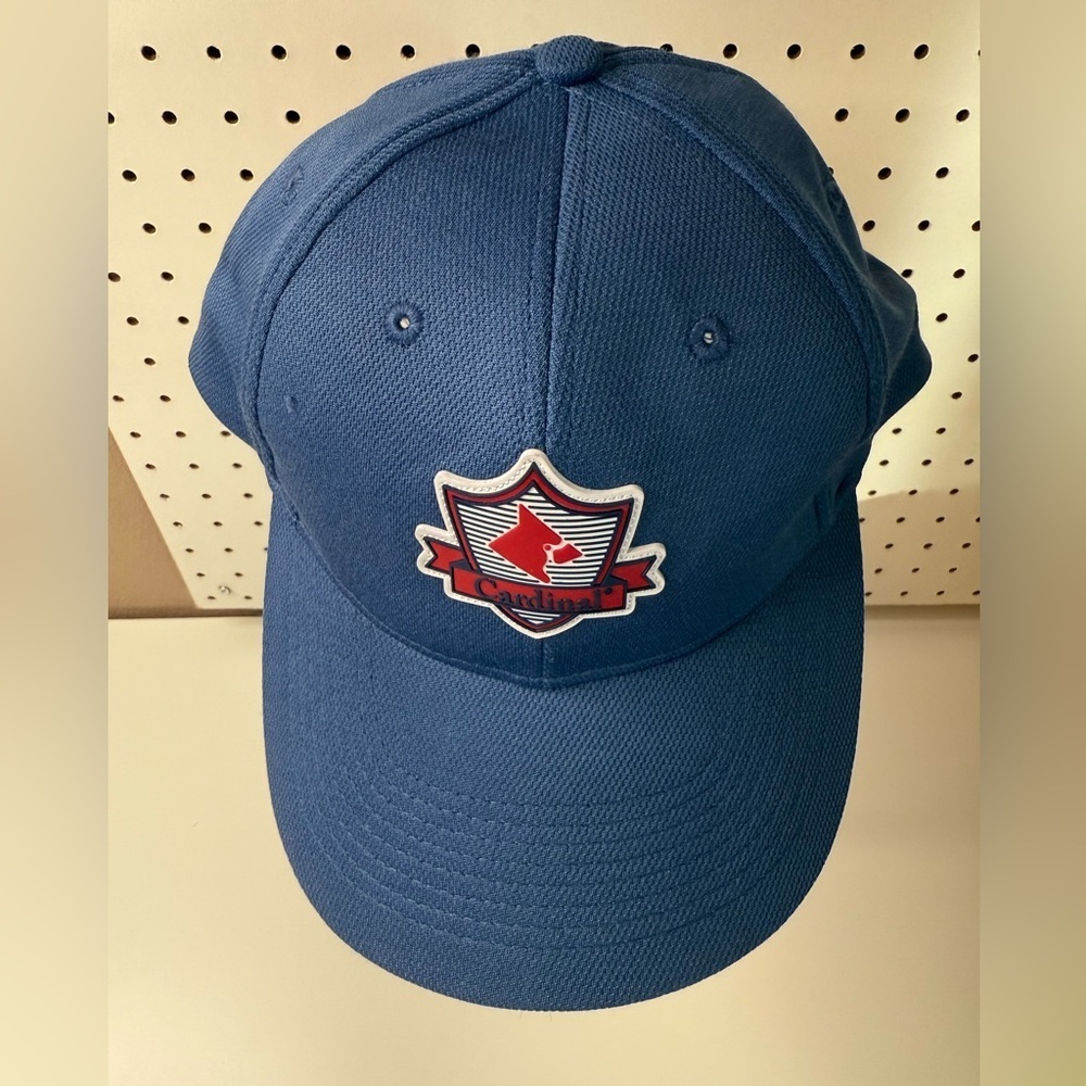 Blue Cardinal Logo Cap Authentic Ahead Performance Adjustable OSFA Baseball Hat - Picture 2 of 12